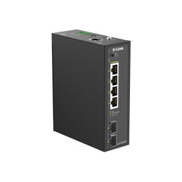 Smart L2Industriel4 ports Gigabit PoE+ & 2 ports SFP Gigabit - Budget PoE 120w - Format Rail-DIN ... (DIS-210G-06P)_1