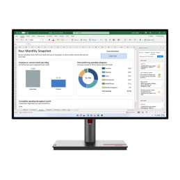 Écran LED - 27" - 2560 x 1440 QHD @ 60 Hz - IPS - 350 cd - m² - 1000:1 - 4 ms - HDMI, DisplayPort, ... (63A1GAT1EU)_1