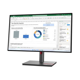 Écran LED - 27" - 2560 x 1440 QHD @ 60 Hz - IPS - 350 cd - m² - 1000:1 - 4 ms - HDMI, DisplayPort, ... (63A1GAT1EU)_2