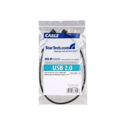 Câble VDG Carte Mère 5 pin - Connecteur USB 2.0 Interne - Câble d'Extension pour Port Carte Mère ... (USBINT5PIN12)_2