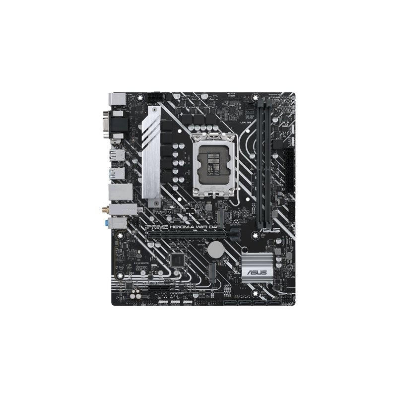 Carte-mère - micro ATX - Socket LGA1700 - H610 Chipset - USB 3.2 Gen 1, USB 3.2 Gen 2 - Gigabi... (90MB1C80-M0EAY0)_1