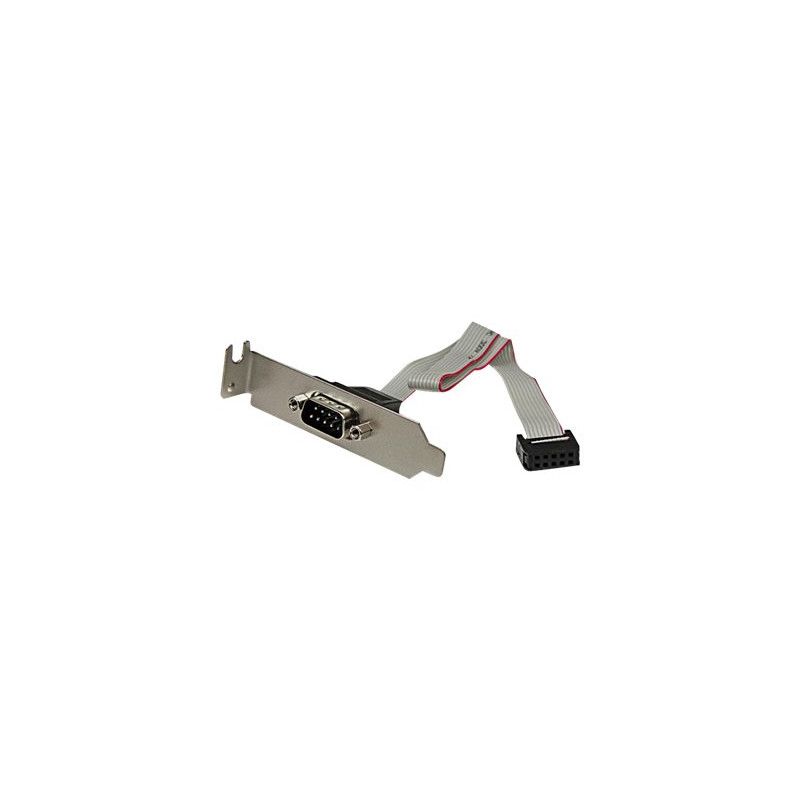 Panneau série - DB-9 (M) pour IDC 10 broches (F) - 23 cm - gris (PLATE9MLP)_1