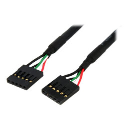 F - F - Câble USB - IDC 5 broches (F) pour IDC 5 broches (F) - USB 2.0 - 45.7 cm - noir (USBINT5PIN)_1