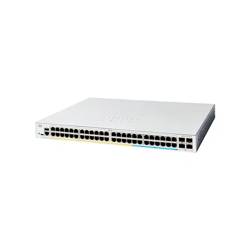Cisco Catalyst 1300-48FP-4X - Commutateur - C3 - Géré - 48 x 10 - 100 - 1000 (PoE+) + 4 x 10 ... (C1300-48FP-4X-RF)_1