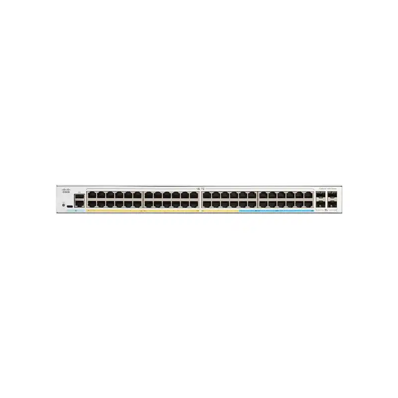 Cisco Catalyst 1300-48P-4X - Commutateur - C3 - Géré - 48 x 10 - 100 - 1000 (PoE+) + 4 x 10 Gi... (C1300-48P-4X-RF)_1