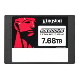 Kingston DC600ME - SSD - Mixed Use - chiffré - 7.68 To - interne - 2.5" - SATA 6Gb - s - AES 2... (SEDC600ME/7680G)_1