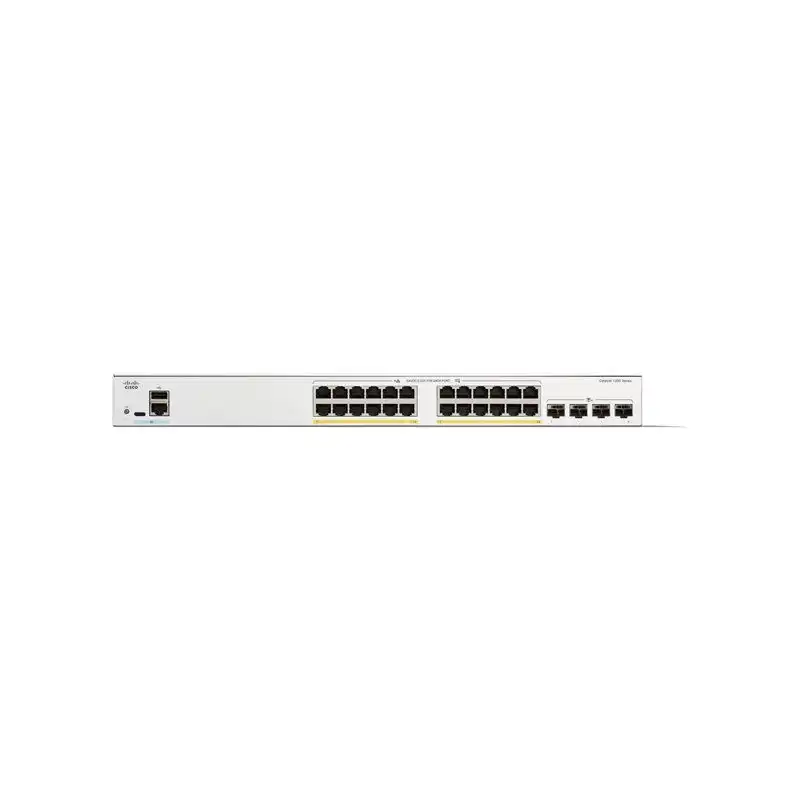 Cisco Catalyst 1300-24P-4X - Commutateur - C3 - Géré - 24 x 10 - 100 - 1000 (PoE+) + 4 x 10 Gi... (C1300-24P-4X-RF)_1