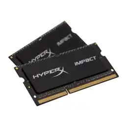 HyperX Impact Black Series - DDR3L - kit - 16 Go: 2 x 8 Go - SO DIMM 204 broches - 1600 MHz - ... (HX316LS9IBK2/16)_1