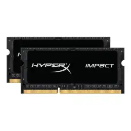 HyperX Impact Black Series - DDR3L - kit - 16 Go: 2 x 8 Go - SO DIMM 204 broches - 1600 MHz - ... (HX316LS9IBK2/16)_2