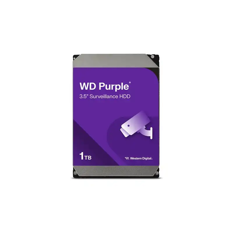 WD Purple - Disque dur - 1 To - interne - 3.5" - SATA 6Gb - s - 5400 tours - min - mémoire tampon : 6... (WD10PURZ)_1