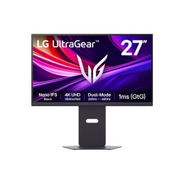 LG UltraGear - Écran LED - jeux - 27" - 3840 x 2160 4K @ 240 Hz - Nano IPS Noir - 450 cd - m² - 2000... (27G850A-B)_1