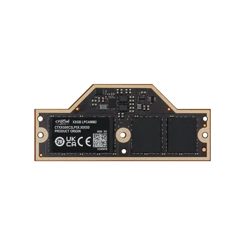 Crucial - LPDDR5X - module - 64 Go - LPCAMM2 - 3750 MHz - 1.05 V - on-die ECC - noir (CT64G75C2LP5X)_1