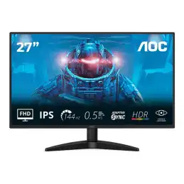 AOC - Écran LED - 27" - 1920 x 1080 Full HD (1080p) @ 144 kHz - IPS - 1500:1 - HDR10 - 0.5 ms - HDMI, D... (27B36X)_1