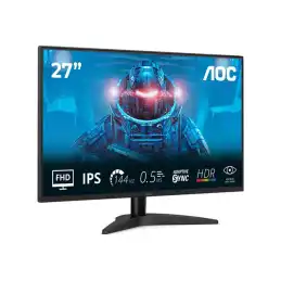 AOC - Écran LED - 27" - 1920 x 1080 Full HD (1080p) @ 144 kHz - IPS - 1500:1 - HDR10 - 0.5 ms - HDMI, D... (27B36X)_5