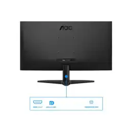 AOC - Écran LED - 27" - 1920 x 1080 Full HD (1080p) @ 144 kHz - IPS - 1500:1 - HDR10 - 0.5 ms - HDMI, D... (27B36X)_10