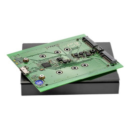 Boîtier USB 3.1 2x SSD - USB-A et USB-C - Aluminium - Baie de stockage flash - 2 Baies - USB 3.1 (... (SM22BU31C3R)_3