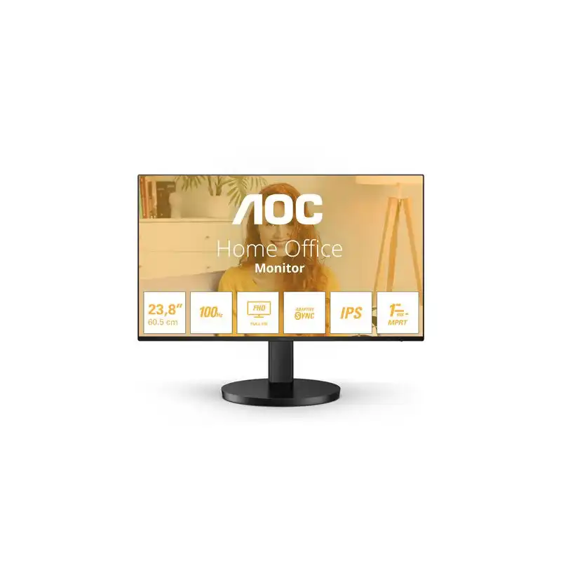 AOC Basic-line - Écran LED - 24" (23.8" visualisable) - 1920 x 1080 Full HD (1080p) @ 100 Hz - IPS - 2... (24B3HA2)_1